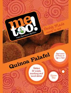 Quinoa Falafel - Vegan/Gluten Free